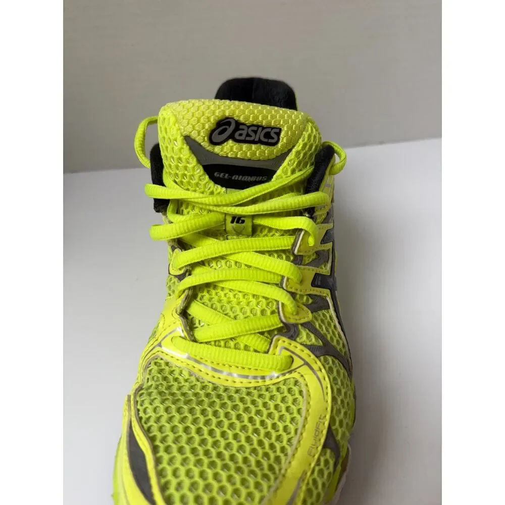 ASICS Women's GEL-Nimbus 16 Lite Show Sneaker Neon Volt Yellow Size 6 US